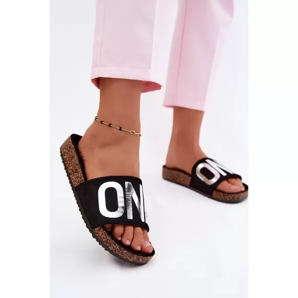  Dámske šľapky VINCEZA 22-2217 BLACK 