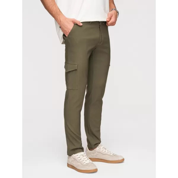  Pánske nohavice OMBRE P1515 DARK OLIVE GREEN 