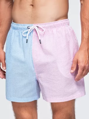 Pánske kraťasy OMBRE OM-SRSS-0215 BLUE AND PINK