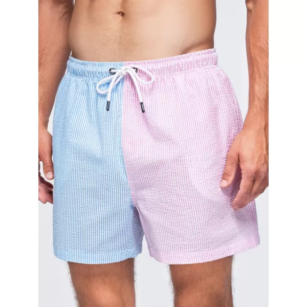  Pánske kraťasy OMBRE OM-SRSS-0215 BLUE AND PINK 