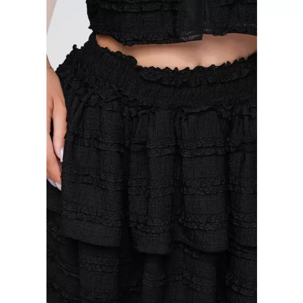  Dámska sukňa OMBRE OW-GL-E0014 BLACK 