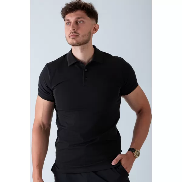  Pánske tričká NEBBIA MIKE MUSCLE FIT POLO 157 BLACK 