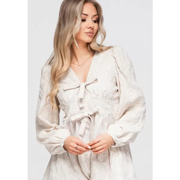  Dámska blúza OMBRE OW-TS-E0060 BEIGE 