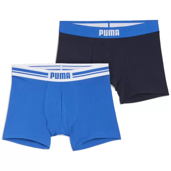  Pánske boxerky PUMA MEN EVERYDAY PLACED LOGO BOXER 2P 93847603 BLUE COMBO 