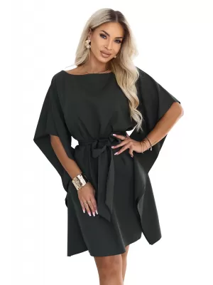 Dámske šaty NUMOCO SOFIA 287-46 TMAVÁ KHAKI