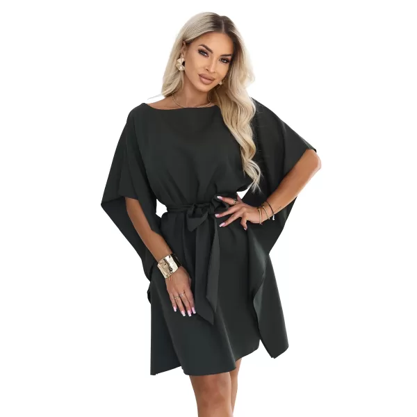  Dámske šaty NUMOCO SOFIA 287-46 TMAVÁ KHAKI 