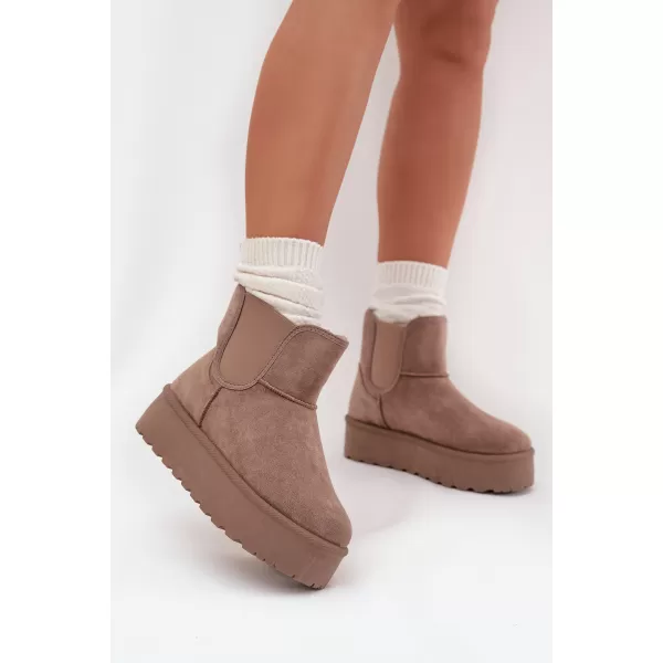  Dámske snehule BOTO 25BT26-9243 KHAKI 
