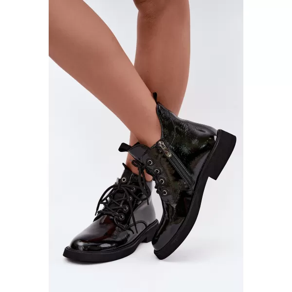  Dámske členkové topánky D&A CR62-3338 BLACK 