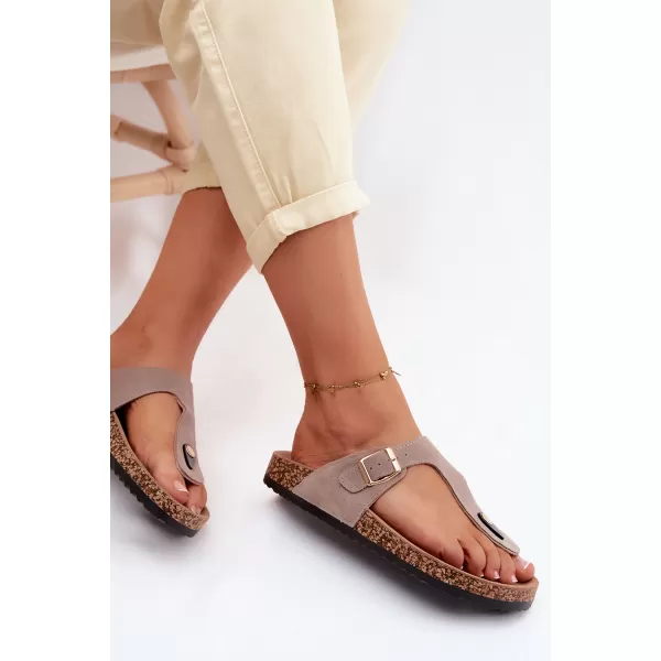  Dámske žabky BOTO 26SD21-101 BEIGE 