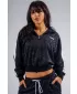 Half-zips mikina s leopardím vzorom NEBBIA PRIMAL 866 BLACK LEOPARD