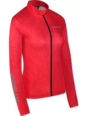 Dámsky cyklo dres NORDBLANC VELOFLOW NBSLF8105 ČERVENÁ