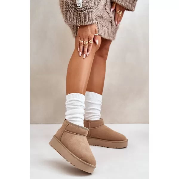  Dámske snehule BOTO NN604 KHAKI 