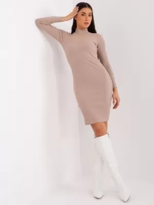 Dámske šaty BASIC FEEL GOOD RV-SK-9216.06P DARK BEIGE