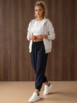 Dámske nohavice DSTREET UY3166 TMAVO MODRÁ