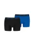 Pánske boxerky PUMA ELEMENTS MEN BASIC BOXERS 2P 93875301 BLACK/BLUE
