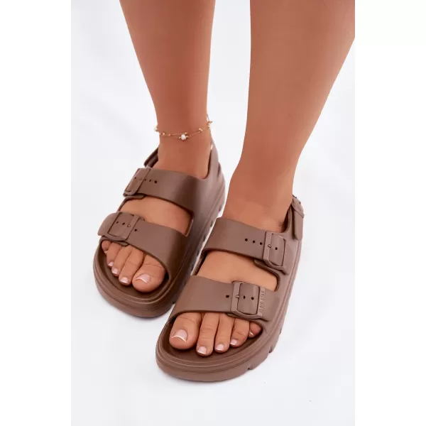  Dámske sandále BIG STAR SHOES TT274A035 BROWN/BEIGE 