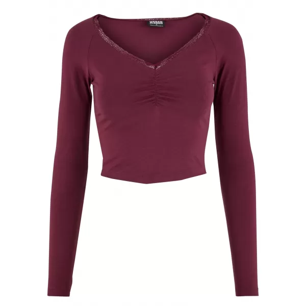  Dámske tričko URBAN CLASSICS TB7729-01151 CHERRY 
