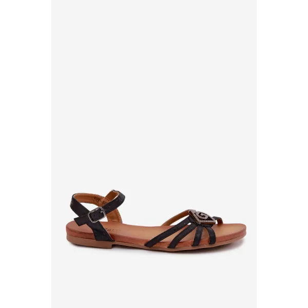  Dámske sandále S.BARSKI KV61-6056 BLACK 