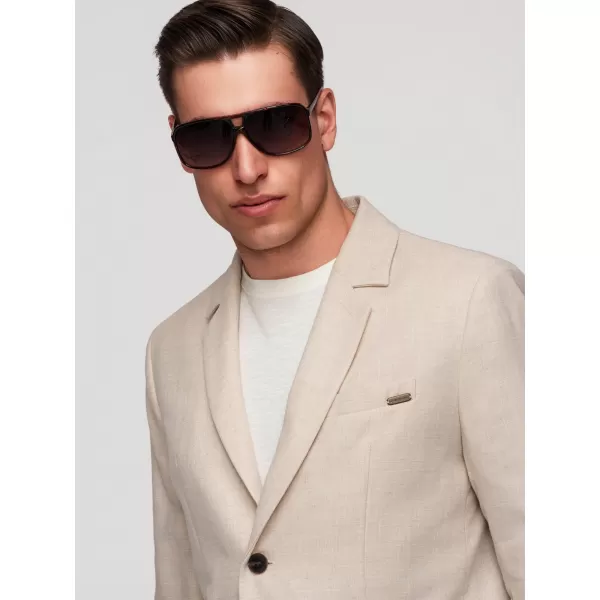  Pánske sako OMBRE M169 BEIGE 
