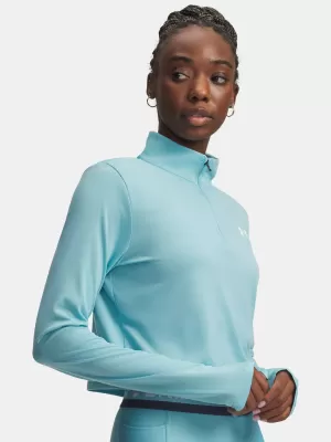 Dámske tričko UNDER ARMOUR TECH BRANDED 1/2 ZIP 6009988-425 MODRÁ