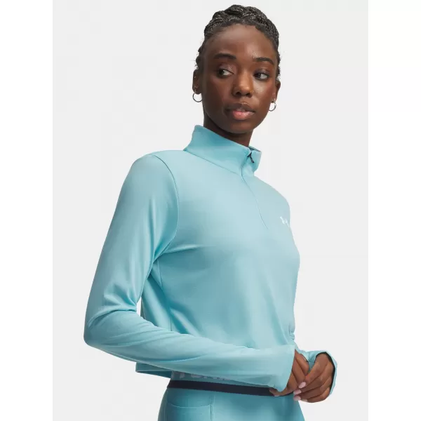  Dámske tričko UNDER ARMOUR TECH BRANDED 1/2 ZIP 6009988-425 MODRÁ 