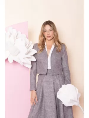 Dámske sako STYLOVE S429 GRAPHITE