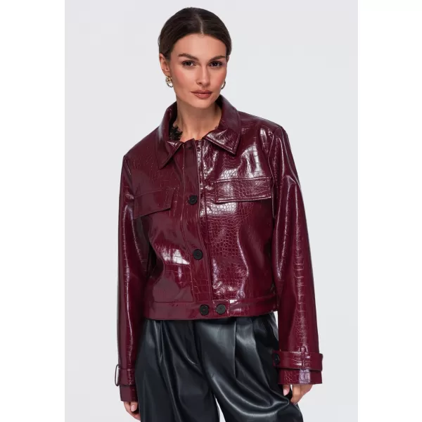  Dámska bunda OMBRE OW-JAFL-0145 BURGUNDY 