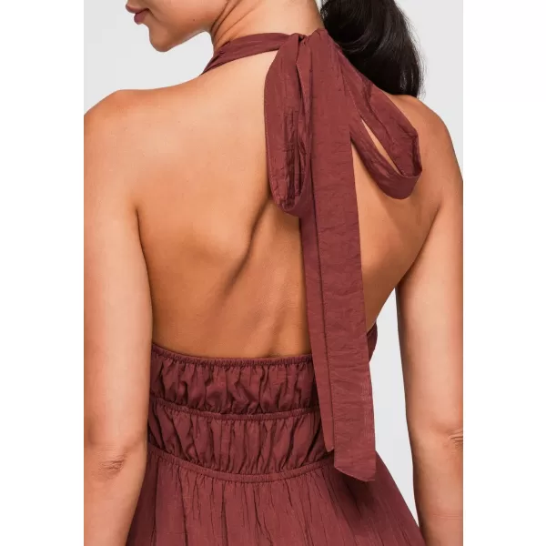  Dámske šaty OMBRE OW-DLR-E0001 BROWN 