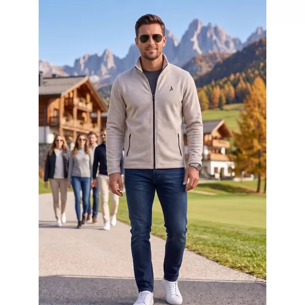  Pánska fleece mikina ALTISPORT ALM002852 STRIEBORNÝ MELÍR 