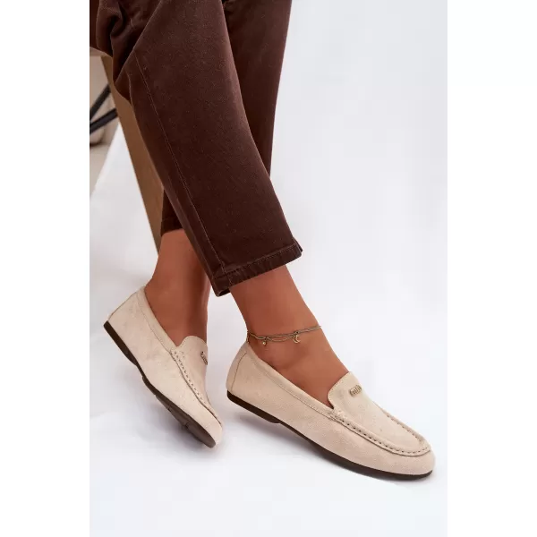  Dámske mokasíny BOTO QQ-273 BEIGE 