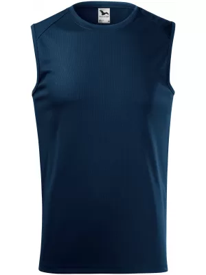 Pánske športové tielko MALFINI BREEZE 820 NÁMORNÁ MODRÁ