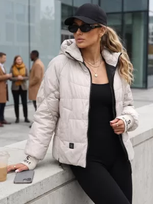 Dámska bunda DSTREET TY5761 BÉŽOVÁ