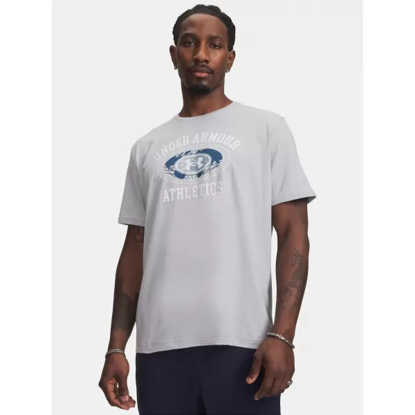  Pánske tričko UNDER ARMOUR M 60/40S ARMOR GLOBE SS 6009261-011 ŠEDÁ 