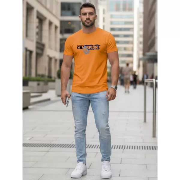  Pánske tričko DSTREET NX5017R-OR ORANŽOVÁ 