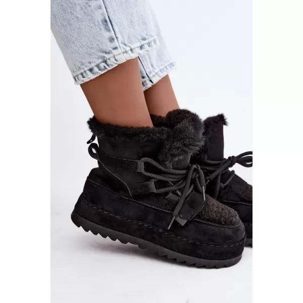  Dámske snehule BOTO 9077 BLACK 