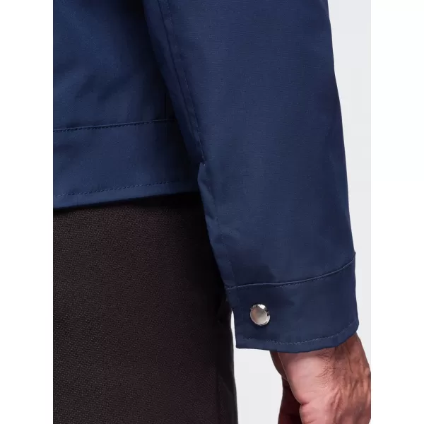  Pánska prechodná bunda OMBRE OM-JANP-0224 NAVY BLUE 