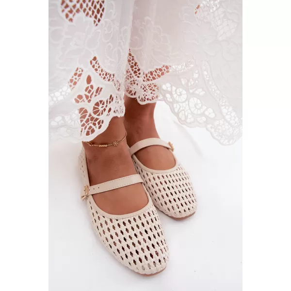  Dámske baleríny BOTO ZA76 BEIGE 