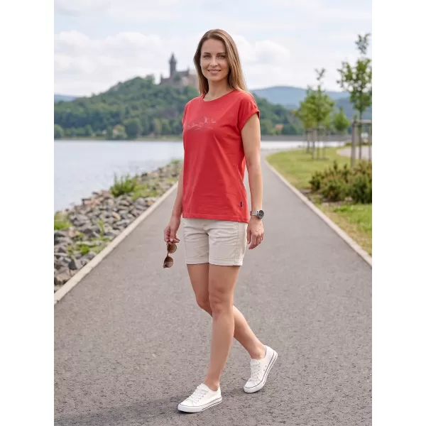  Dámske outdoorové tričko ALPINE PRO NOGERA 2 RASPBERRY VARIANT PC 