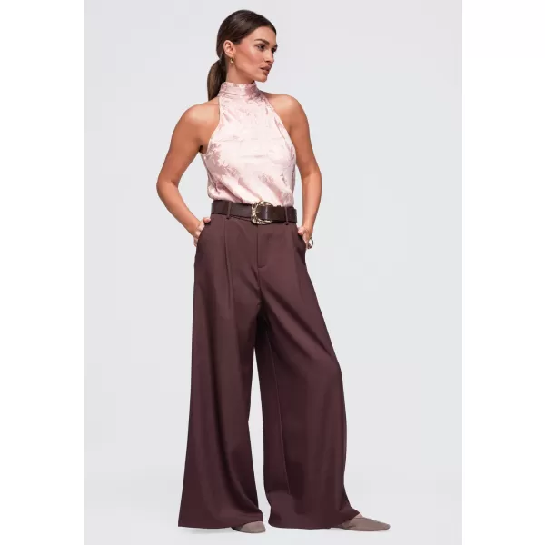  Dámske nohavice OMBRE OW-PA-E0019 BROWN 