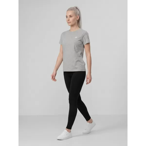  Dámske tričko 4F WMM00TTSHF3308 COLD LIGHT GREY MELANGE 