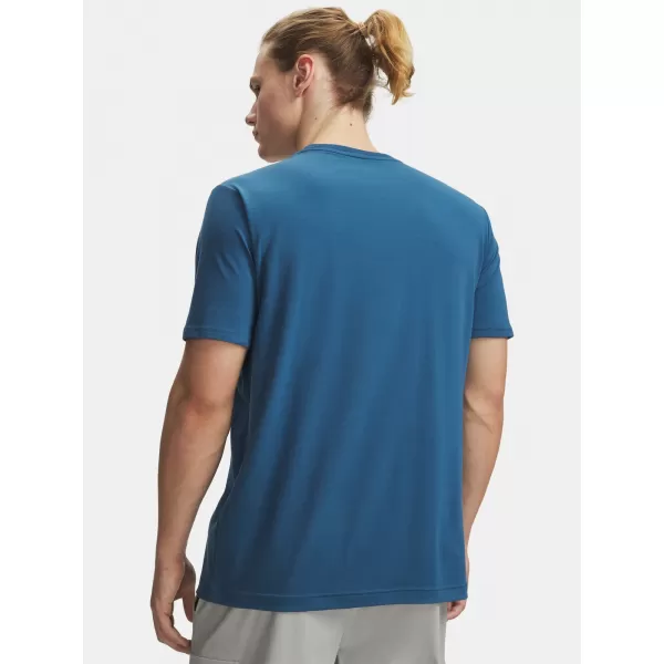  Pánske tričko UNDER ARMOUR M 60/40S ARMOR GLOBE SS 6009261-498 MODRÁ 