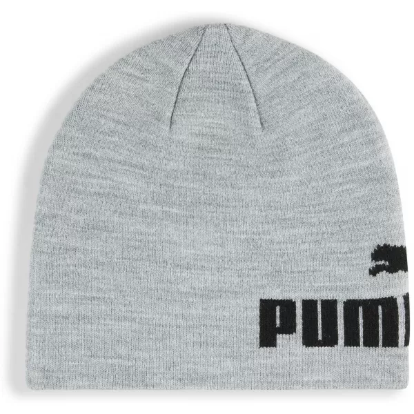  Čiapka PUMA ESS MID CROWN CUFFLESS BEANIE 026411-02 LIGHT GRAY HEATHER/ LIGHT GRAY HEATHER/PUMA BLACK 