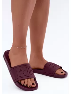 Dámske šľapky BIG STAR SHOES UU274070 VÍNOVÁ