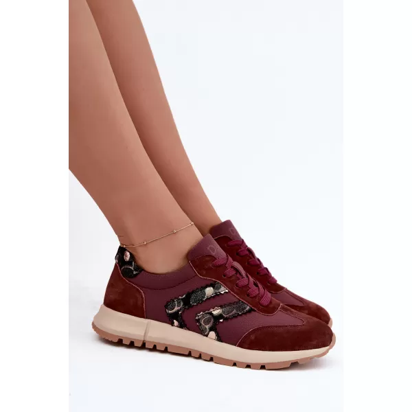  Dámske tenisky D&A GR62-6015 BURGUNDY 