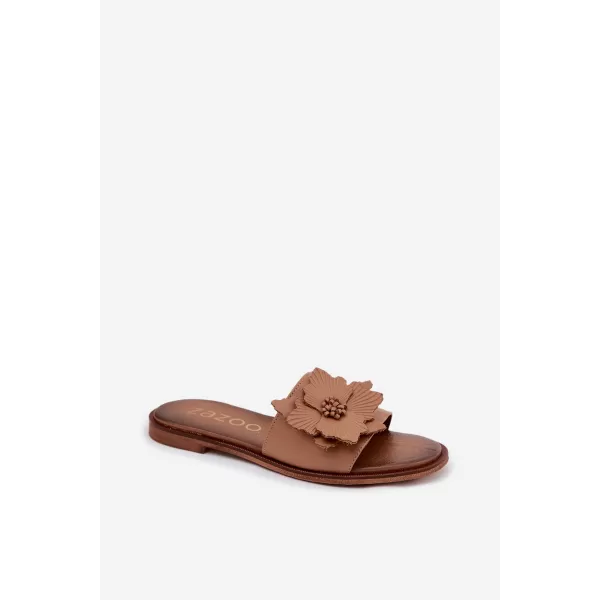  Dámske šľapky ZAZOO 40477 CAPPUCINO 