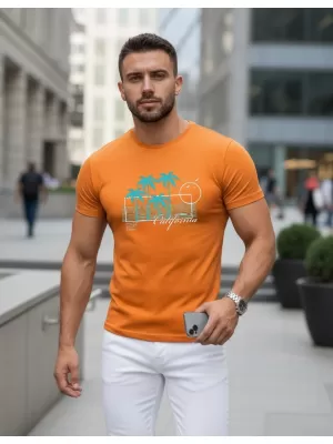 Pánske tričko DSTREET NX5020R ORANŽOVÁ