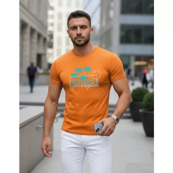  Pánske tričko DSTREET NX5020R ORANŽOVÁ 