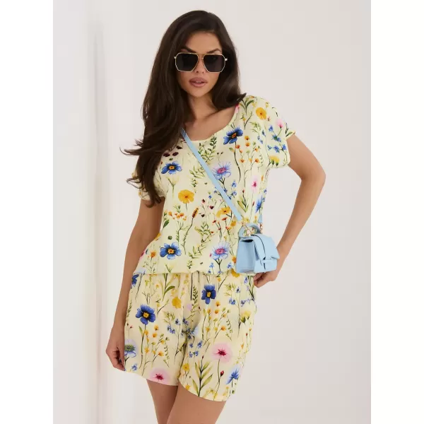  Dámske kraťasy SUBLEVEL D73771M62489KD BRIGHT YELLOW 