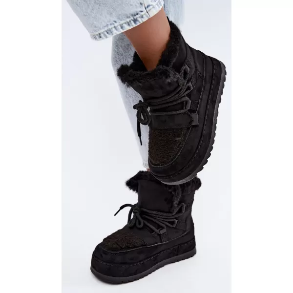  Dámske snehule BOTO 9077 BLACK 
