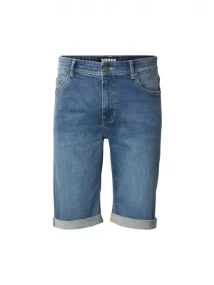 Pánske kraťasy URBAN CLASSICS TB8457 MID DEEP BLUE WASHED